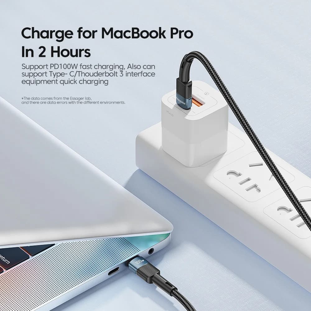 100W USB-C naar USB-C snellaadkabel 3m