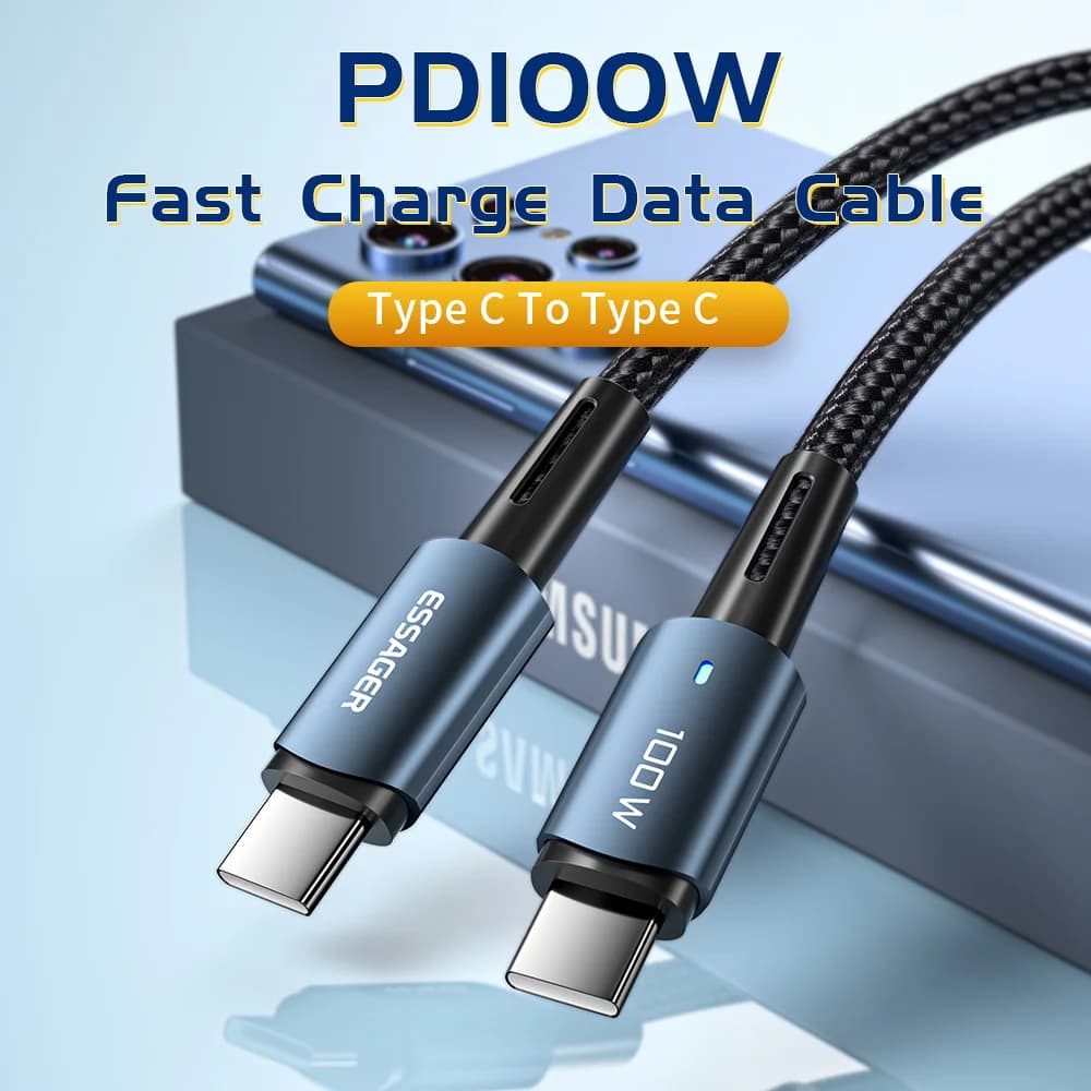 100W USB-C PD snellaadkabel