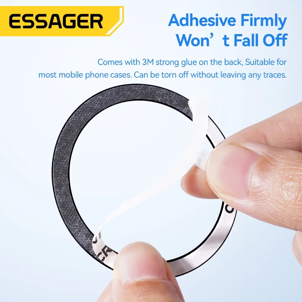 2-Pack Magnetische Metalen Ringen voor Draadloos Laden