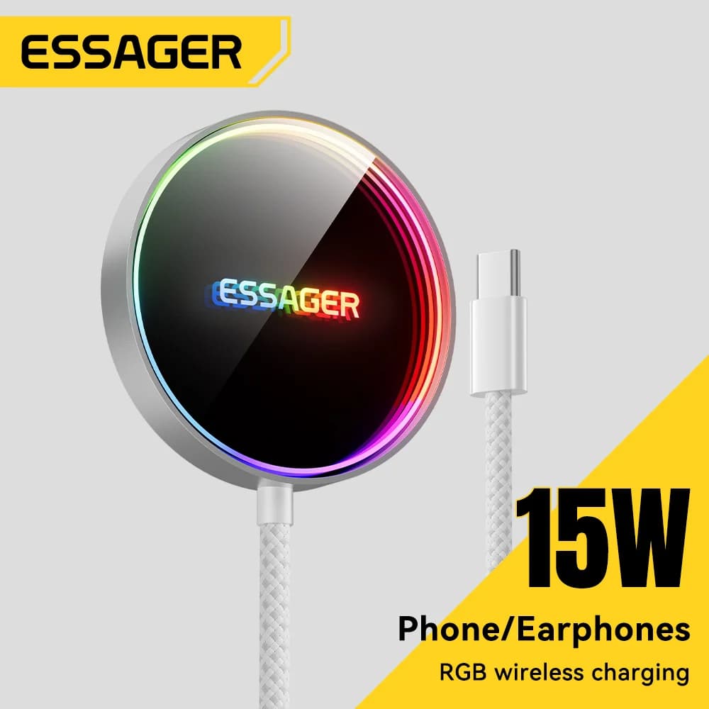 15W Magnetische RGB Draadloze Lader voor iPhone