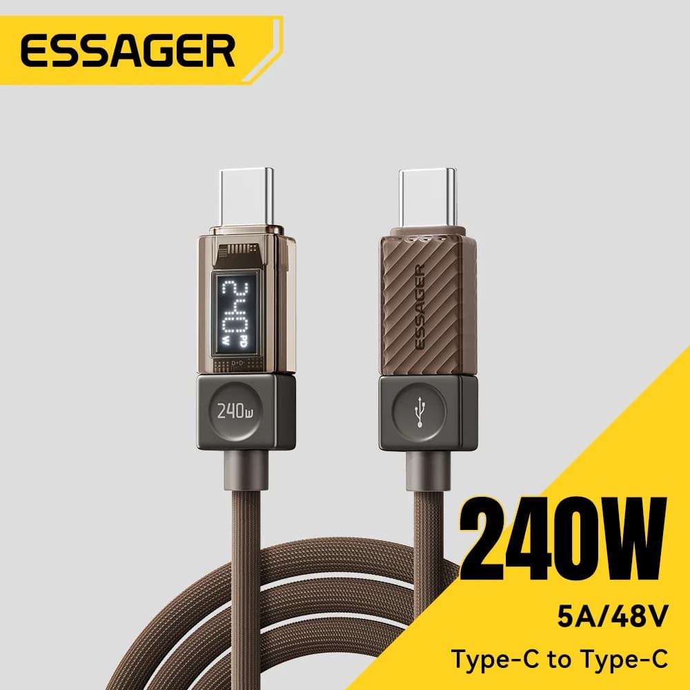 240W USB-C Kabel met LED-display en 100W PD 3.1