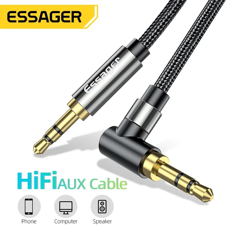 3,5 mm Hi-Fi AUX-audiokabel voor luidsprekers