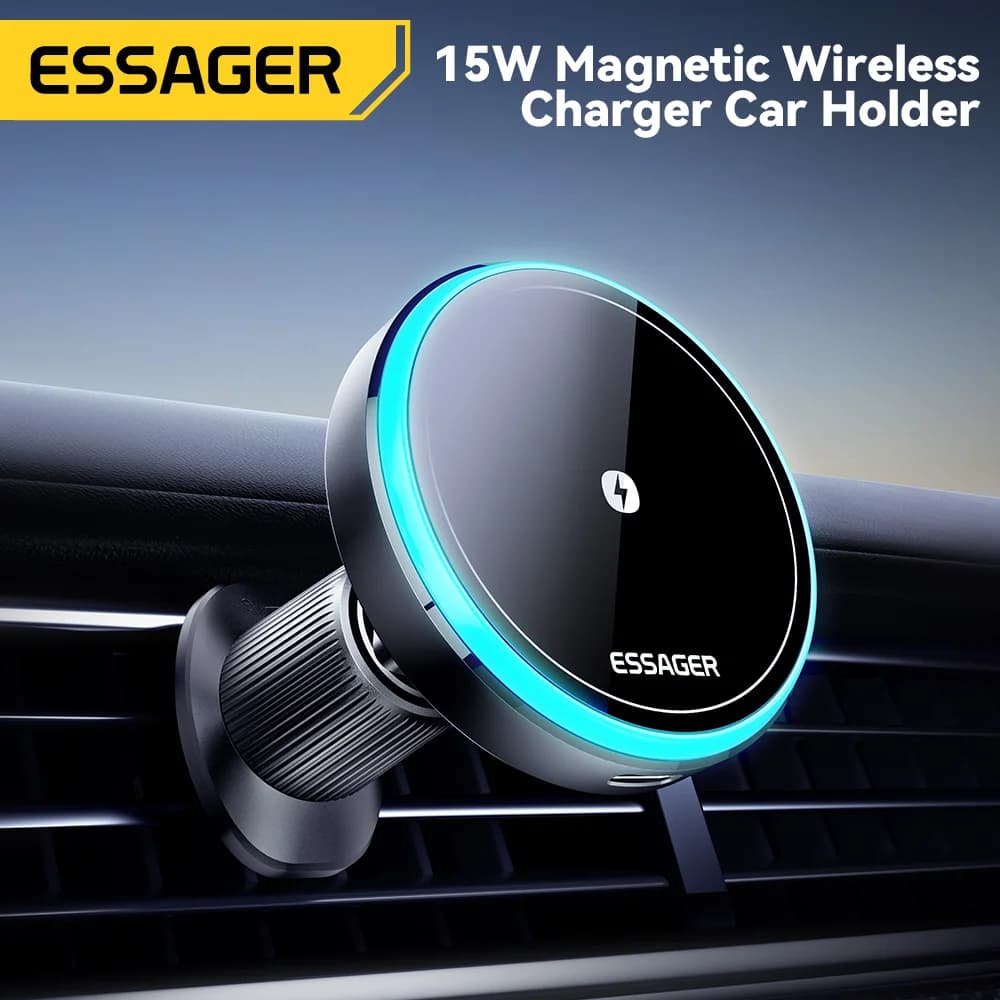 15W Magnetische Draadloze Autolader Beugel met LED