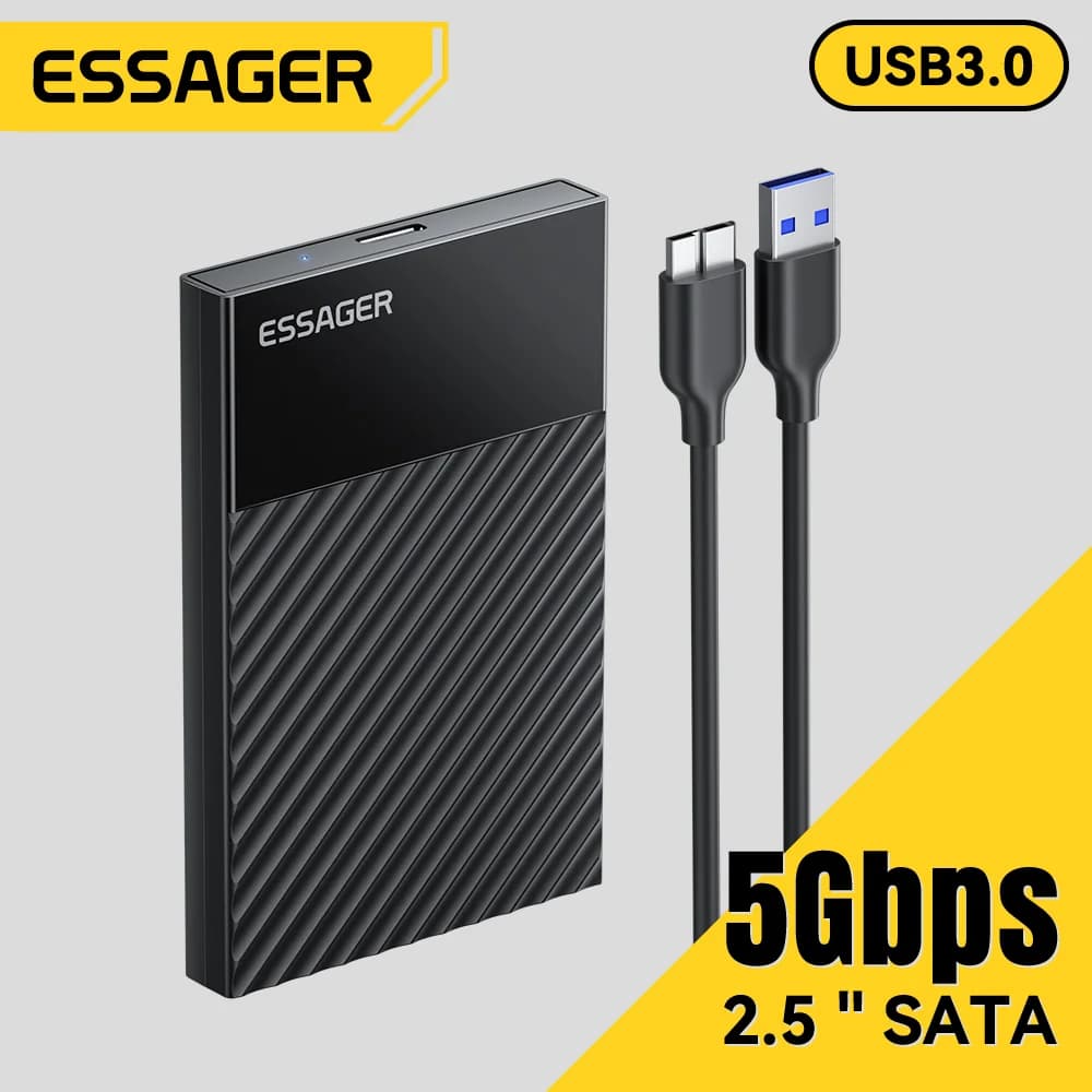2,5-inch USB 3.0 SATA SSD/HDD behuizing