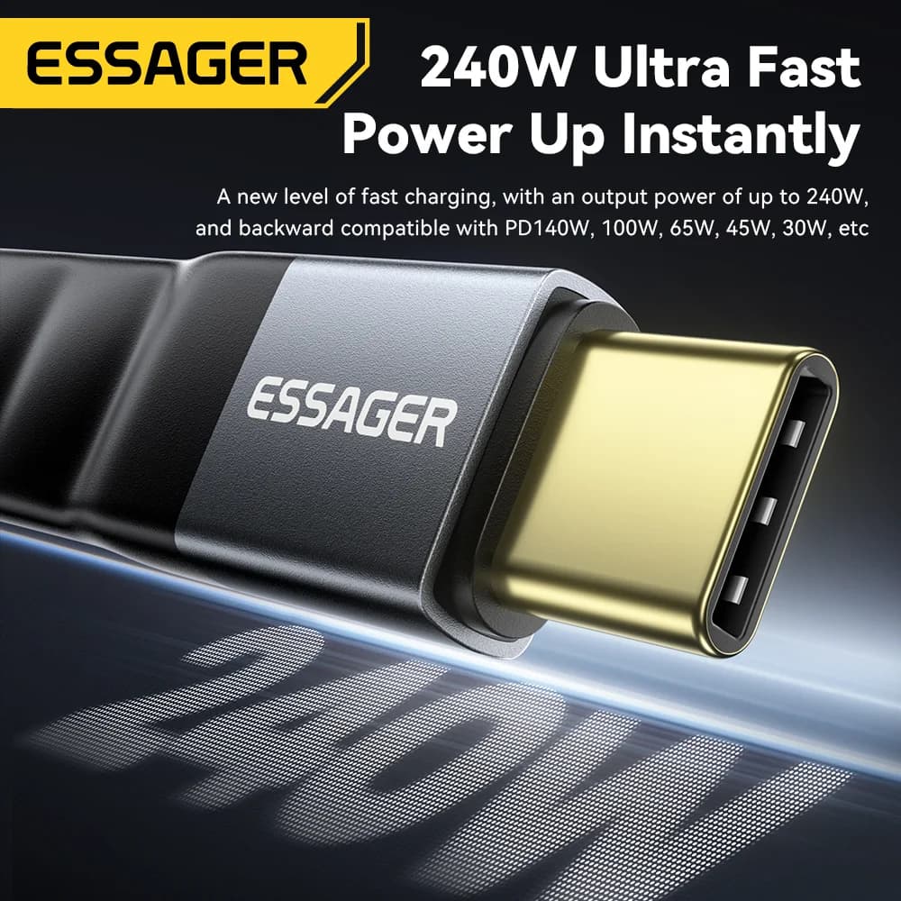 USB 4.0 Type-C kabel met 40Gbps data en 8K video