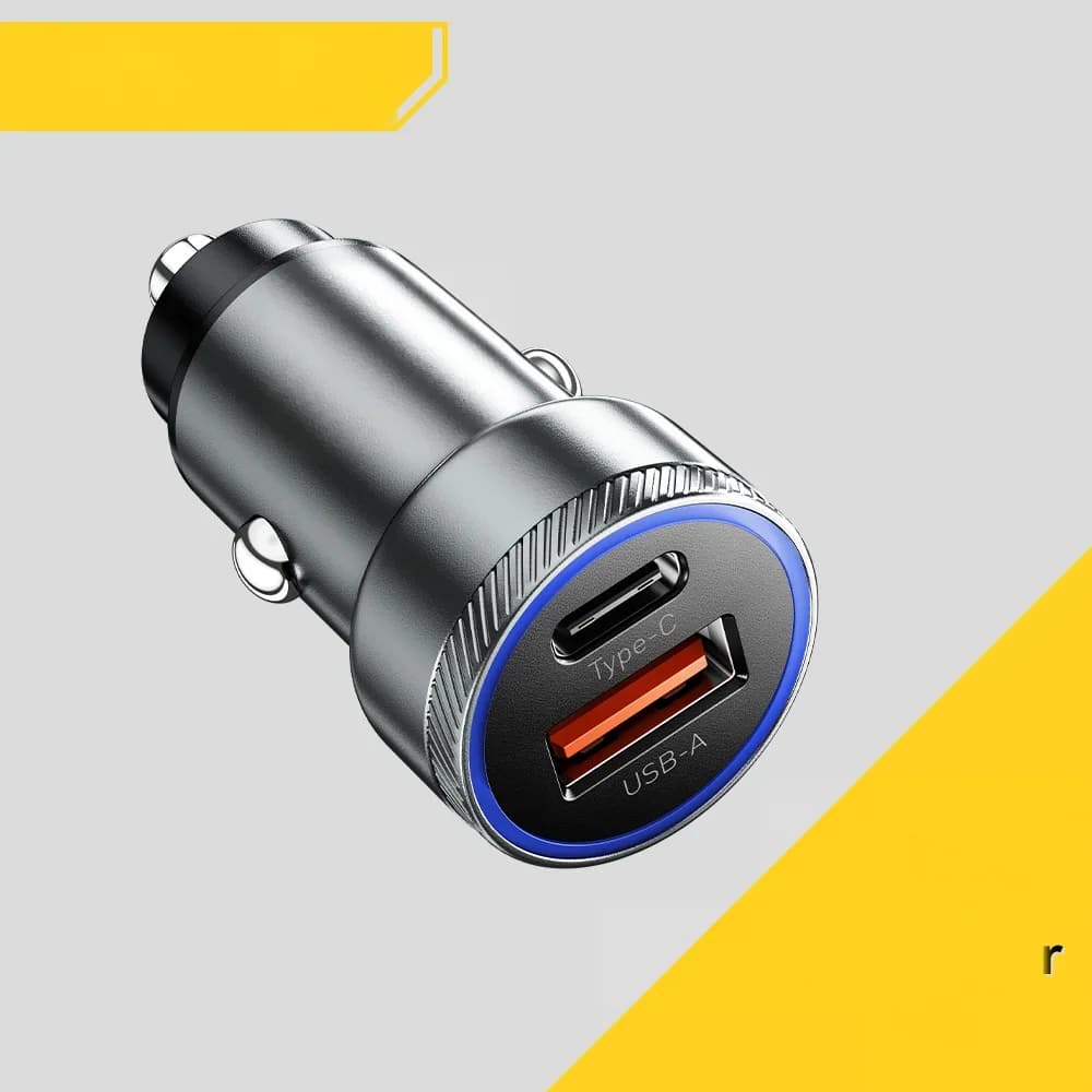 54W USB-C Autolader, 5A Snelladen