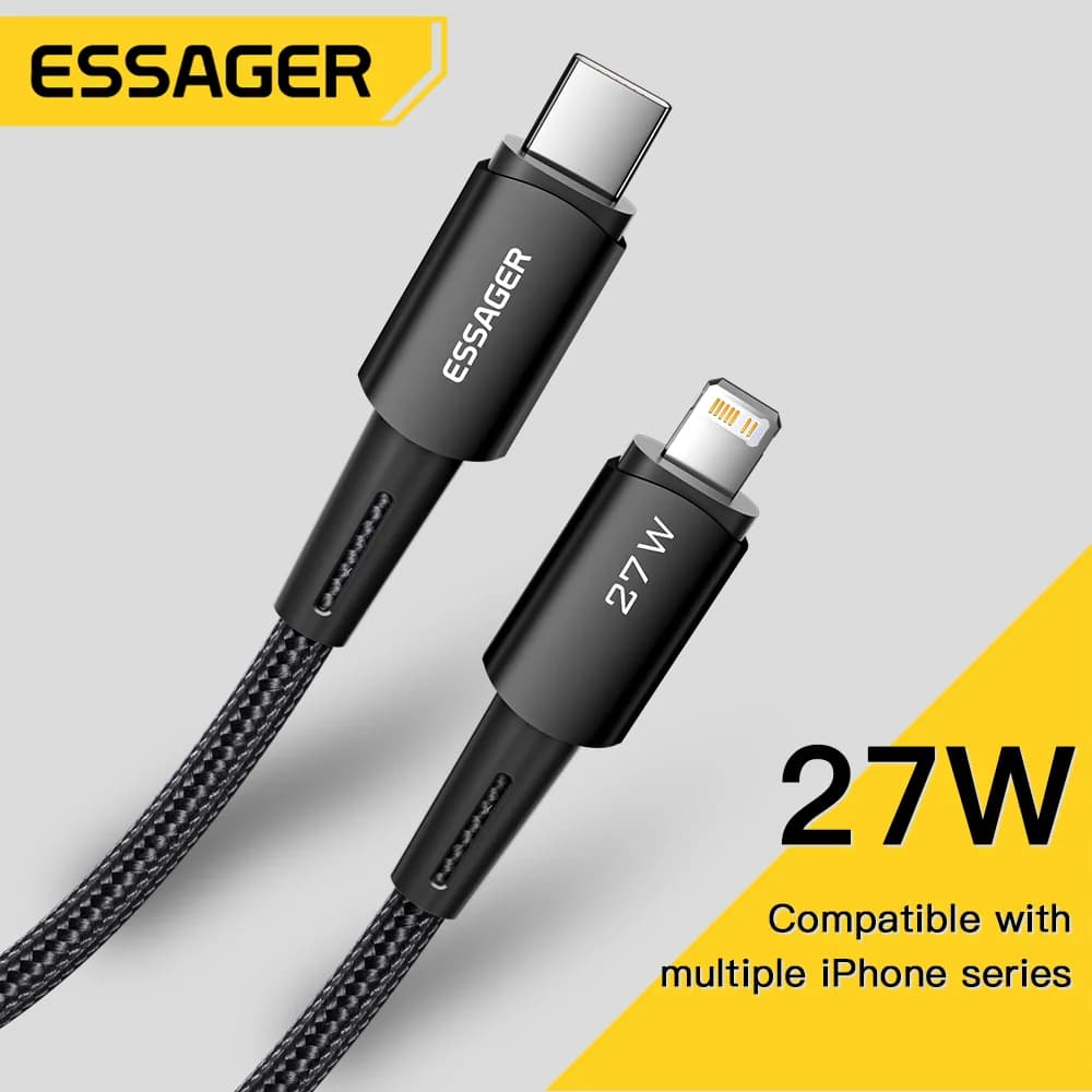 27W USB-C naar Lightning Snellaadkabel