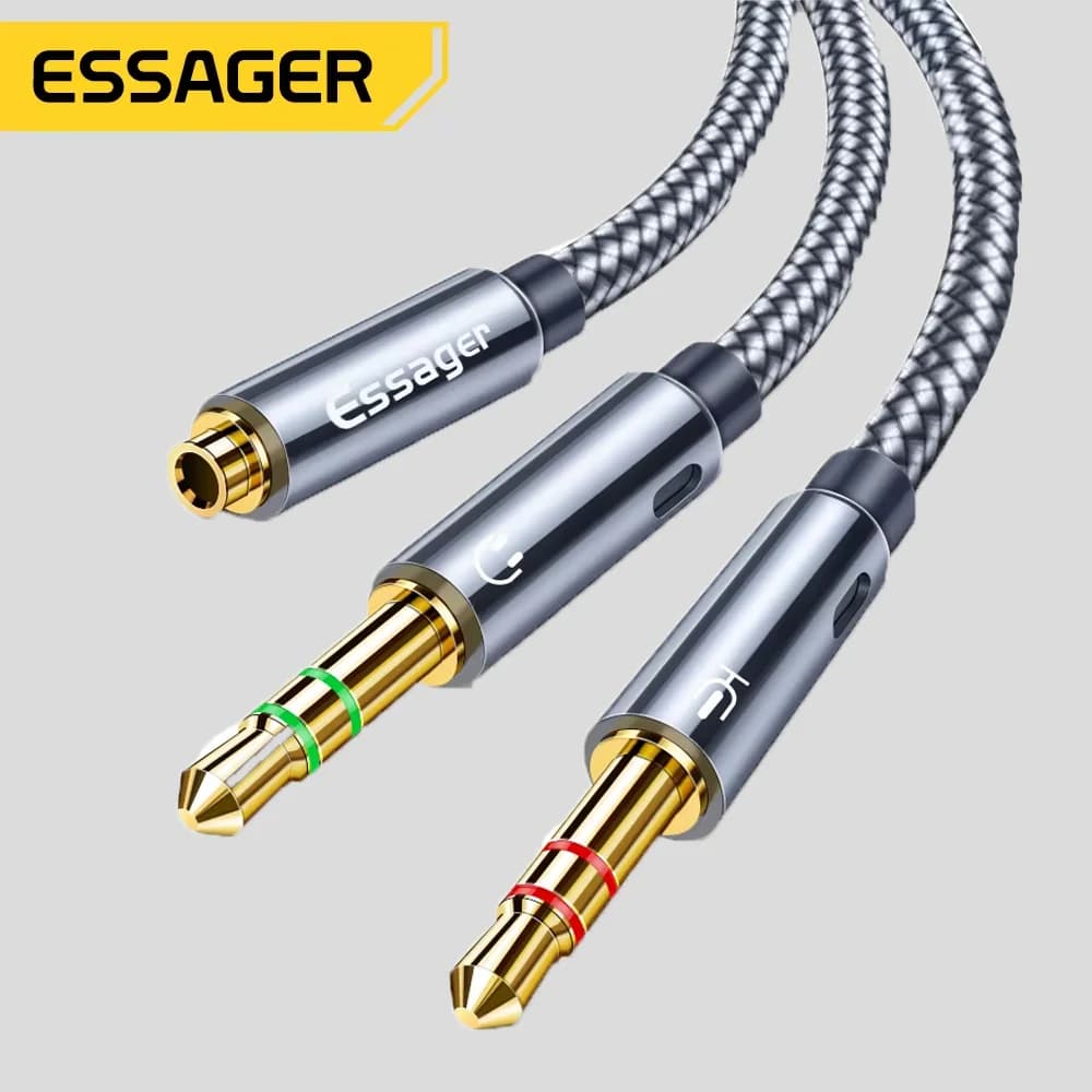 3.5mm Audio Splitter Y-Adapter Kabel