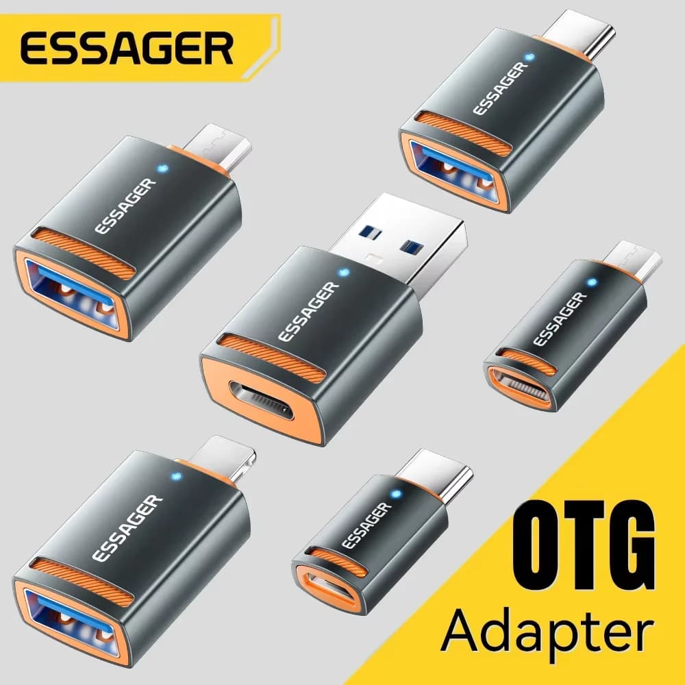 USB 3.0 OTG Adapter Type-C mannelijk naar USB-A vrouwelijk