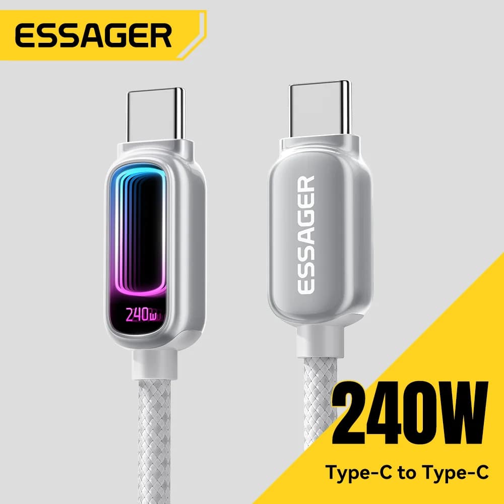 240W USB-C naar USB-C kabel met 100W PD 3.1-ondersteuning