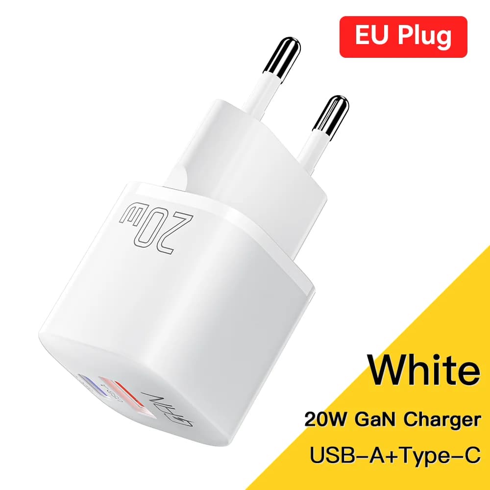 20W GaN USB-C PD Snellader