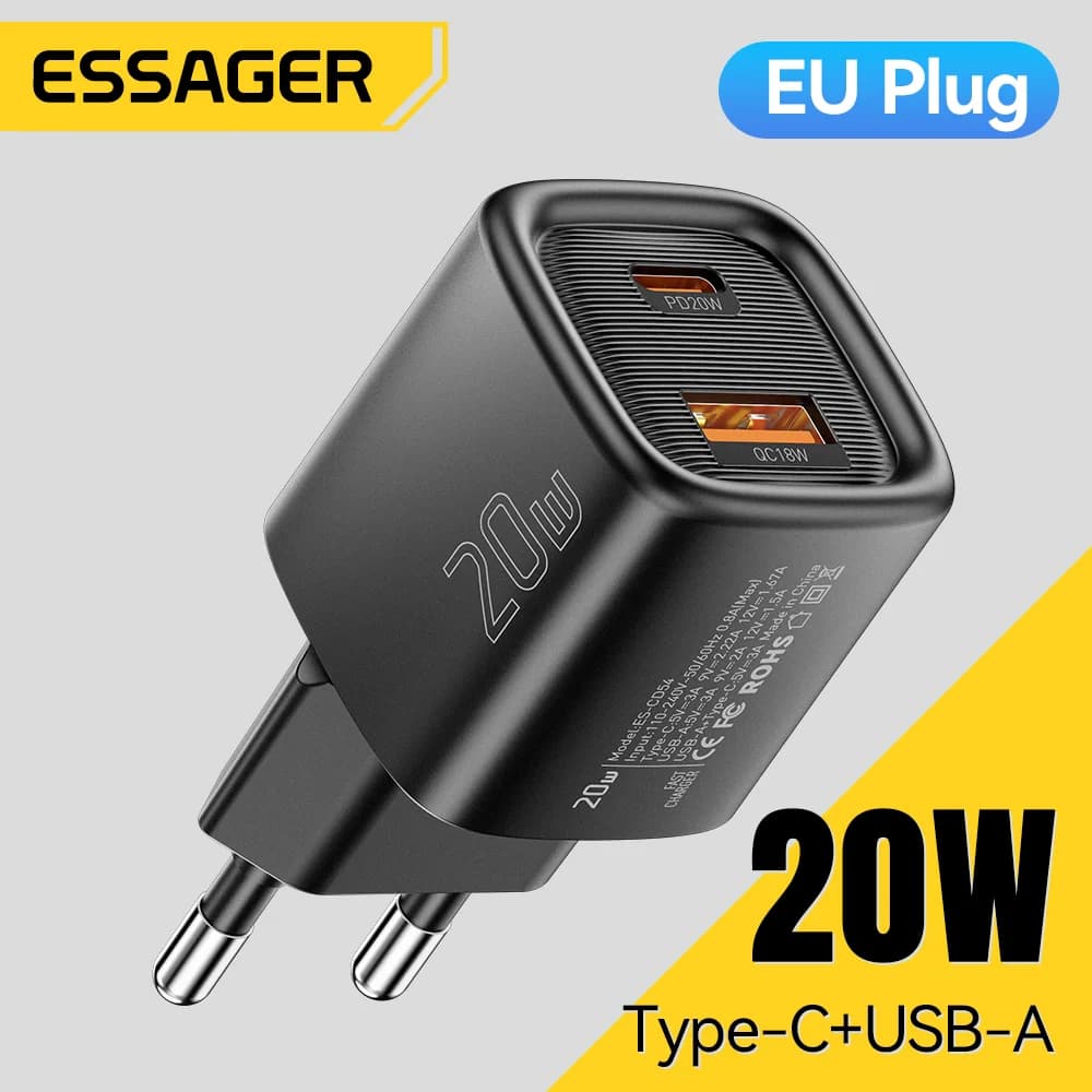 20W USB-C PD Snellader