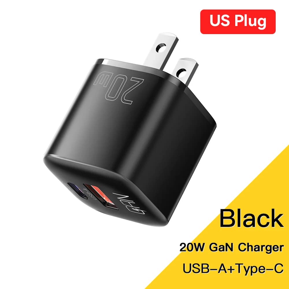 20W GaN USB-C PD Snellader
