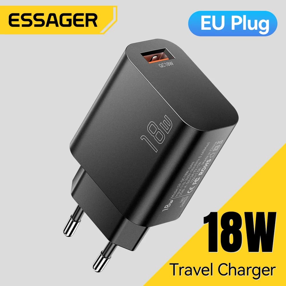 18W USB-A QC 3.0 Snelle Wandoplader