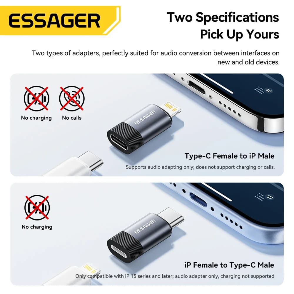 USB-C naar Lightning Audio Adapter voor Koptelefoon