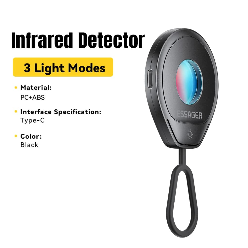 Draagbare Mini Verborgen Cameradetector met Infrarood Lenszoeker
